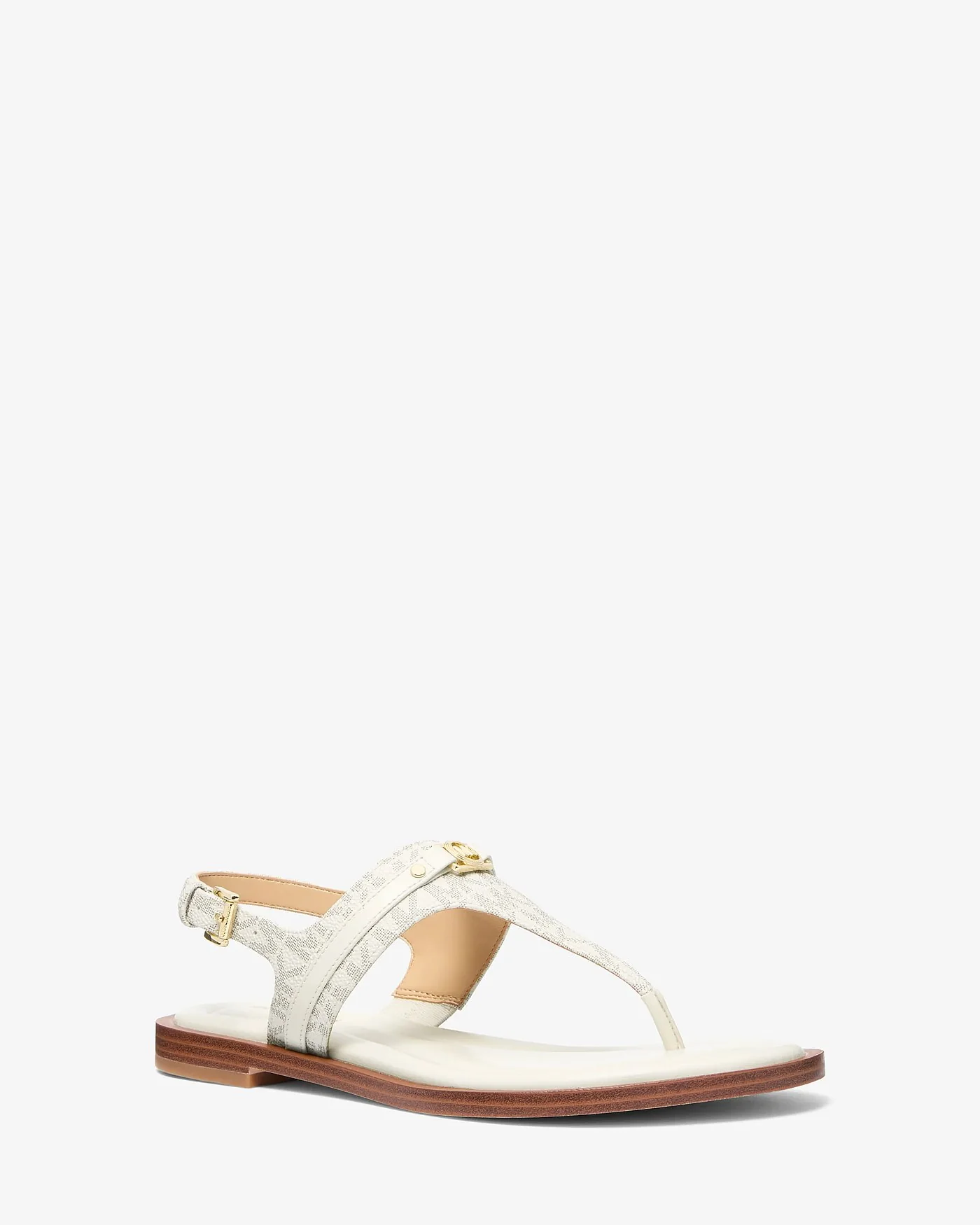 Босоножки Michael Kors Mandy с фирменным принтом Т-силуэта — 1