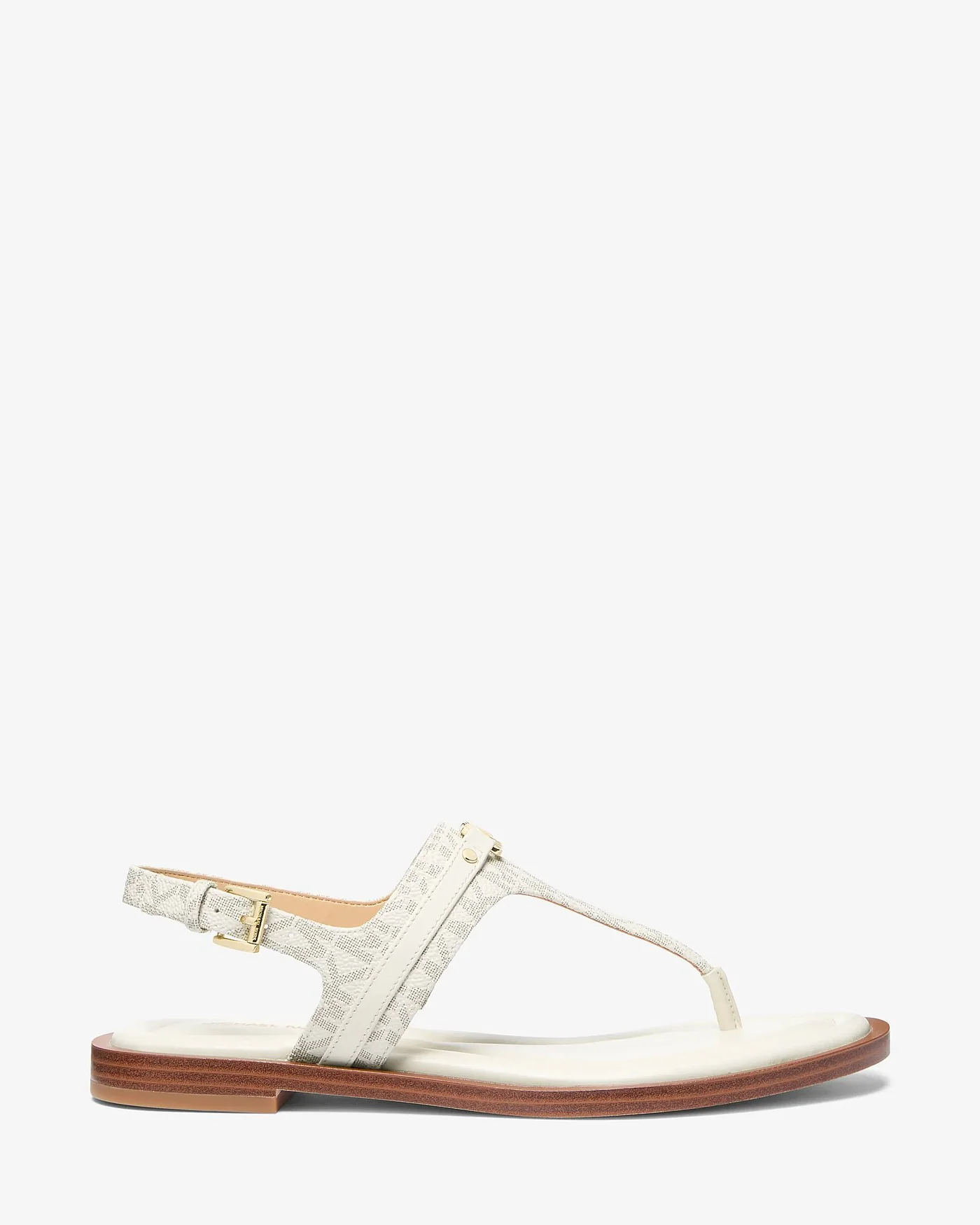 Босоножки Michael Kors Mandy с фирменным принтом Т-силуэта — 2