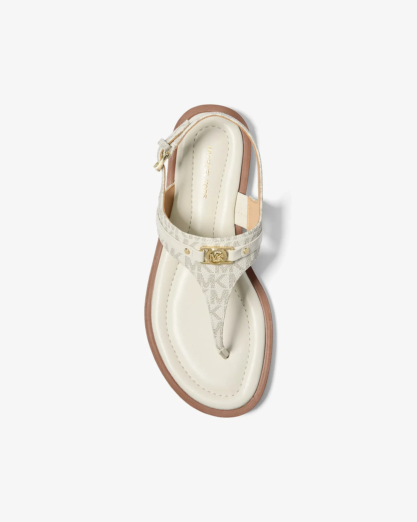 Босоножки Michael Kors Mandy с фирменным принтом Т-силуэта — 3