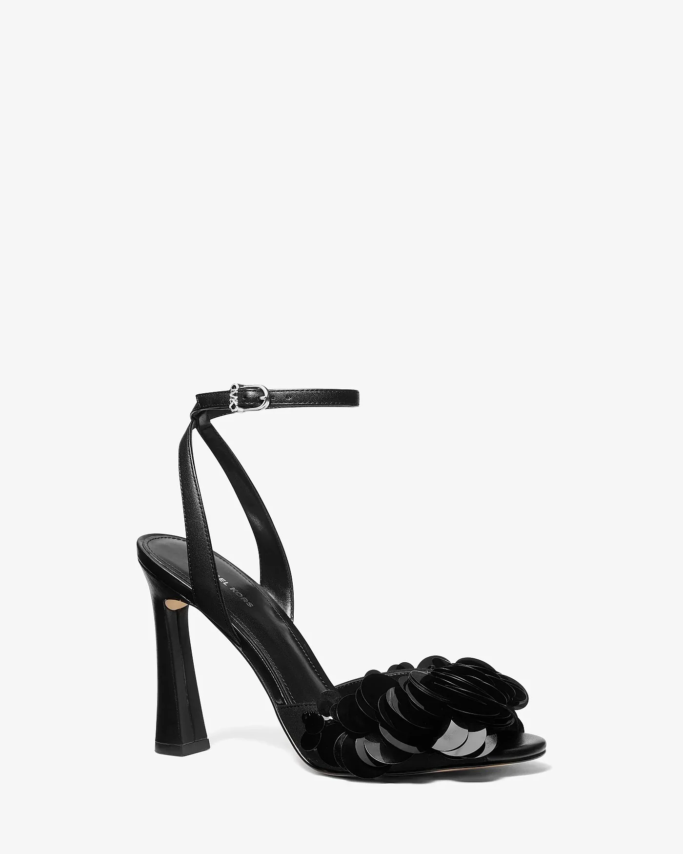 Michael Kors Loretta черные босоножки с пайетками — 1