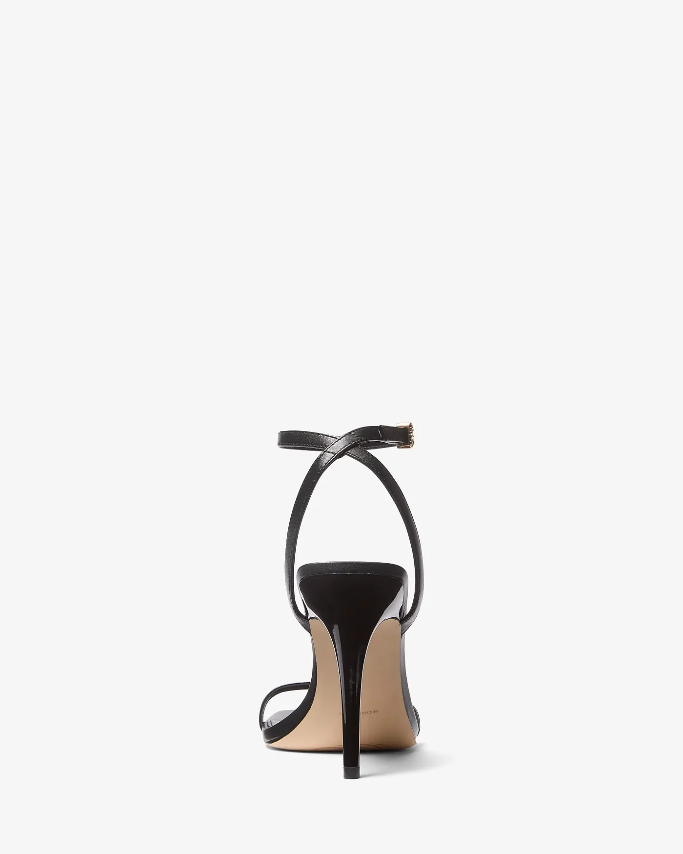 Michael Kors Liana — черные кожаные босоножки на каблуке — 3