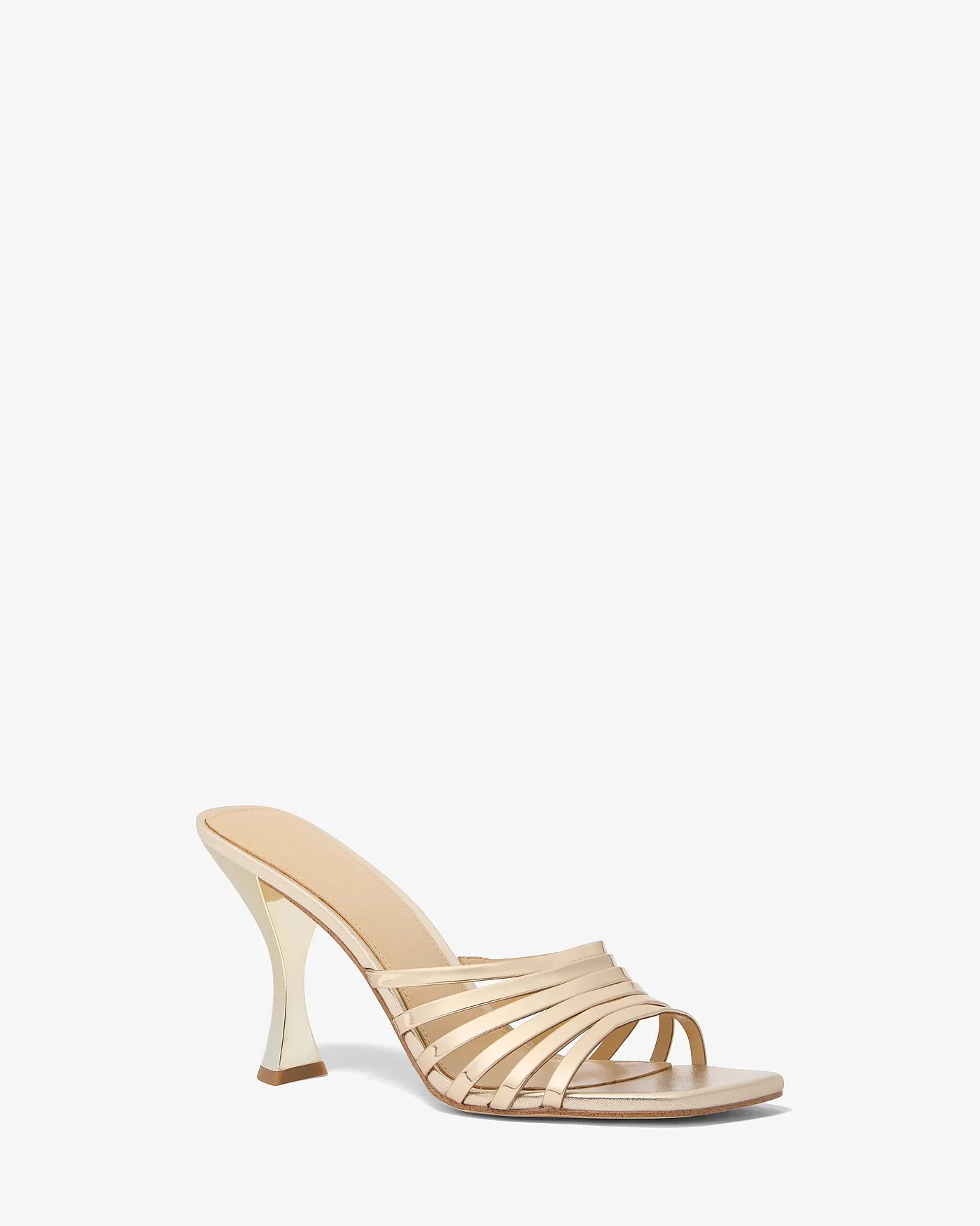 Michael Kors Haisley золотистые кожаные босоножки-мюли — 1