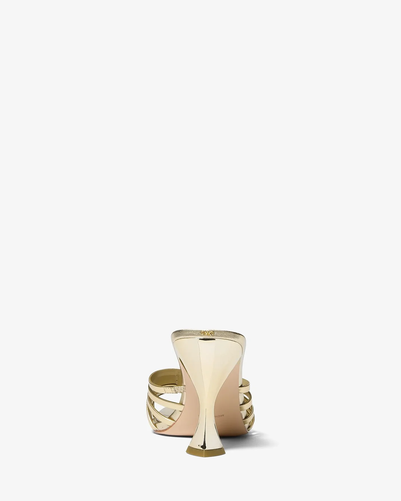 Michael Kors Haisley золотистые кожаные босоножки-мюли — 3