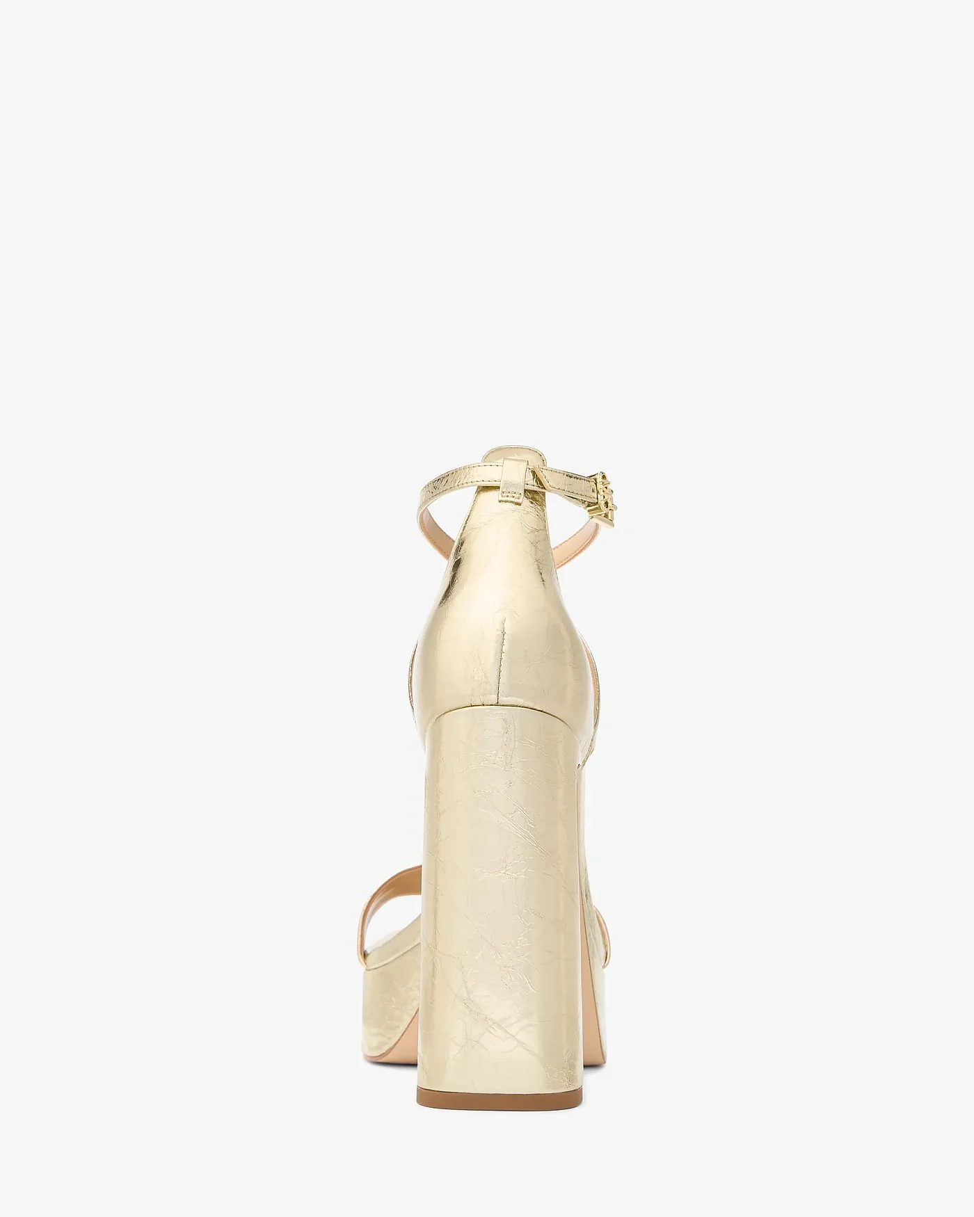 Босоножки Michael Kors Cami металлик на платформе — 3