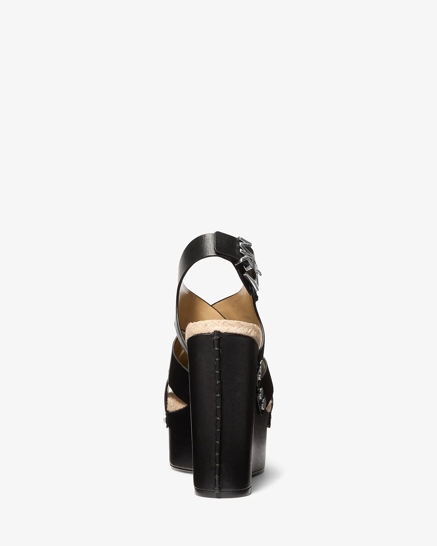 Michael Kors Raven черные босоножки на танкетке — 3
