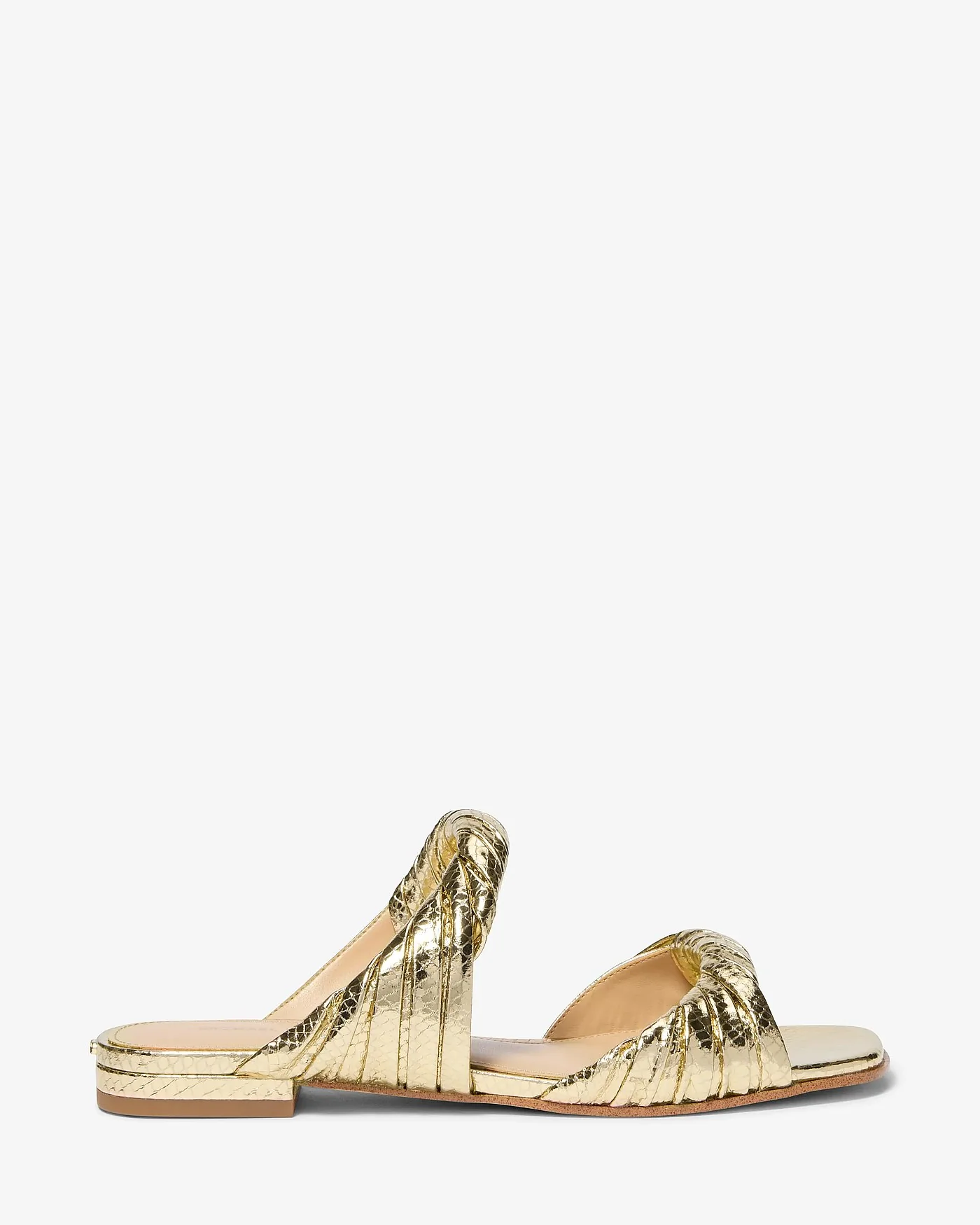 Плоские сандалии Michael Kors Kiana с тиснением под змею — 2