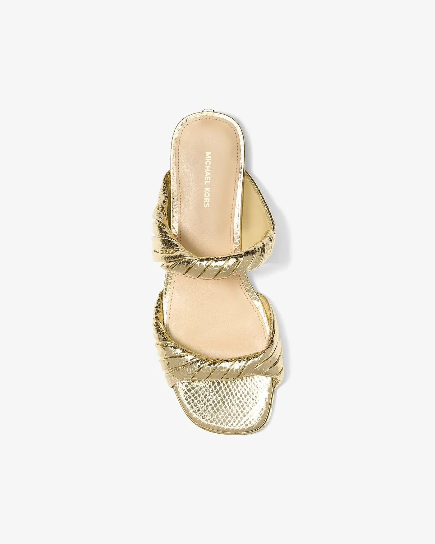 Плоские сандалии Michael Kors Kiana с тиснением под змею — 3