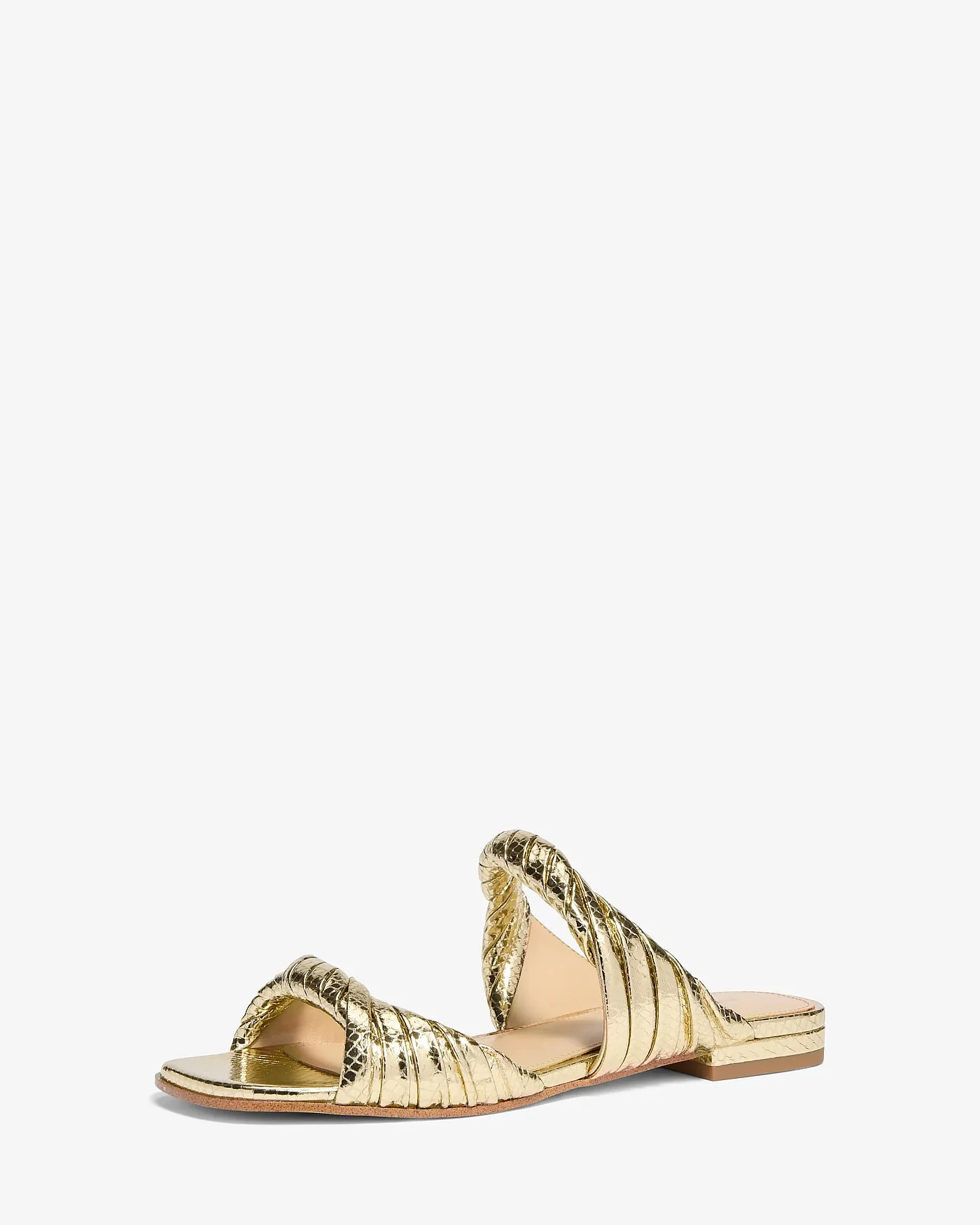 Плоские сандалии Michael Kors Kiana с тиснением под змею — 4