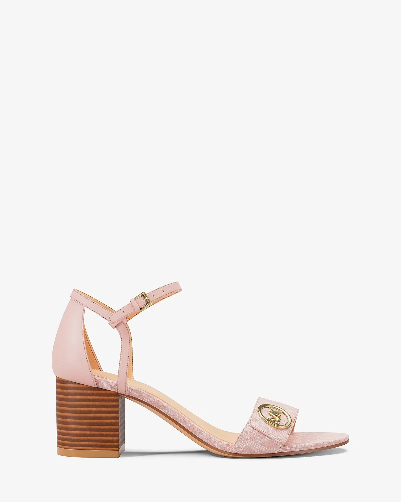 Босоножки на каблуке Michael Kors Hannah с фирменным лого — 2
