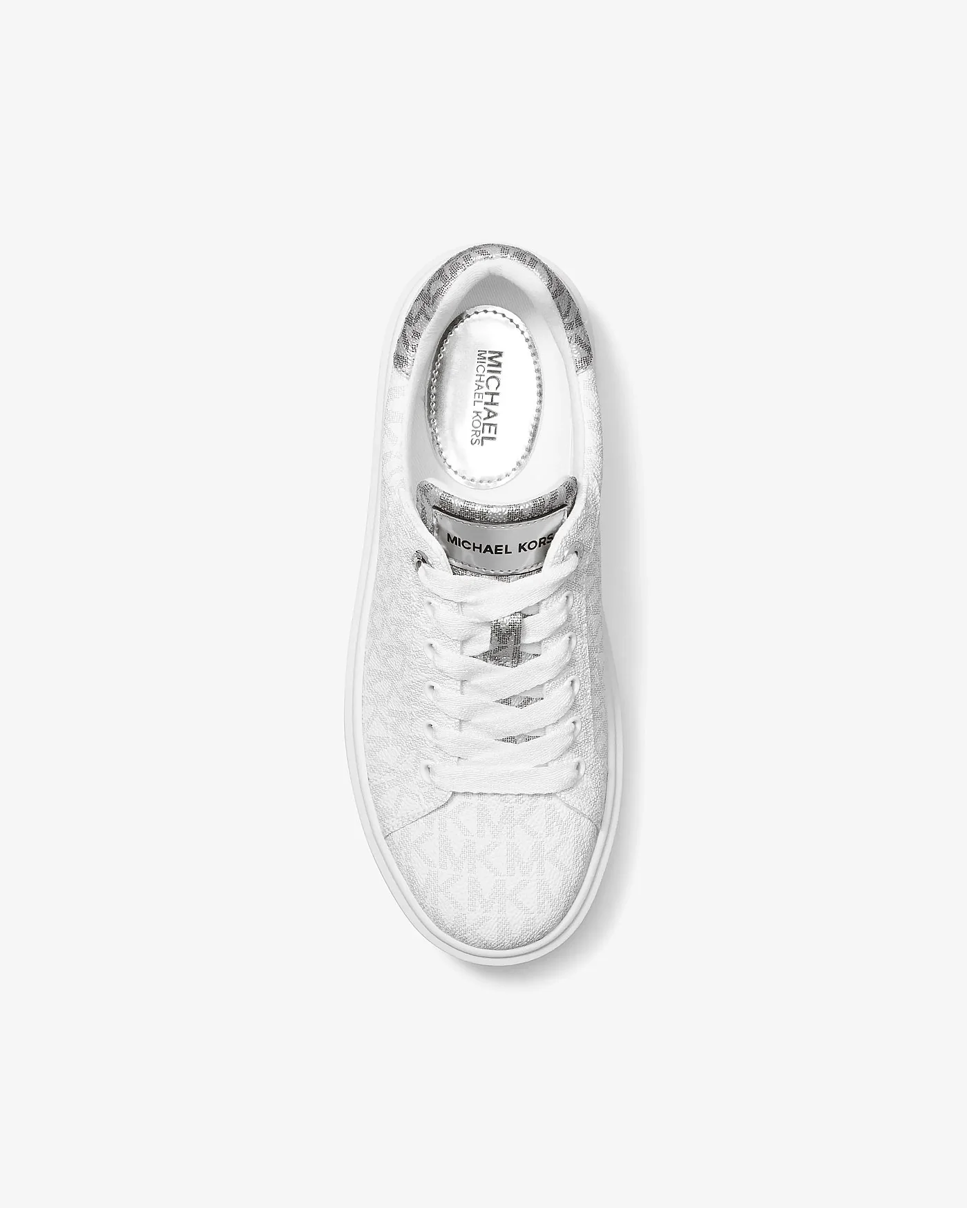 Кроссовки Michael Kors Romey металлик на платформе — 4