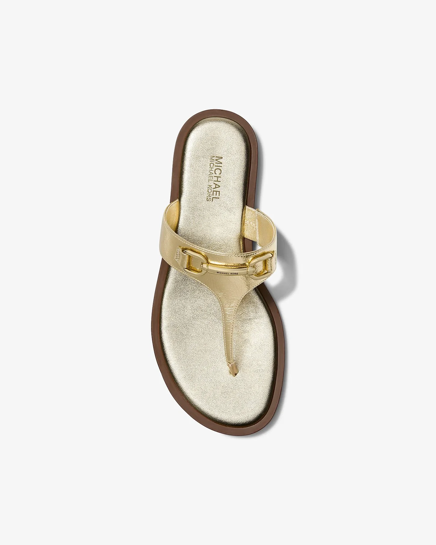 Michael Kors Carson — сандалии из металлизированной кожи с эффектом кракелюр — 3