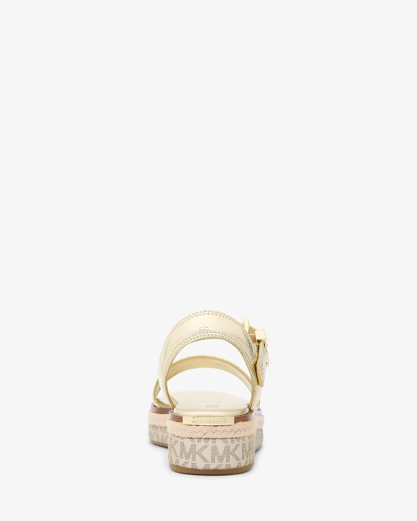 Michael Kors Richie — босоножки на джутовой платформе с металлизированным покрытием — 3