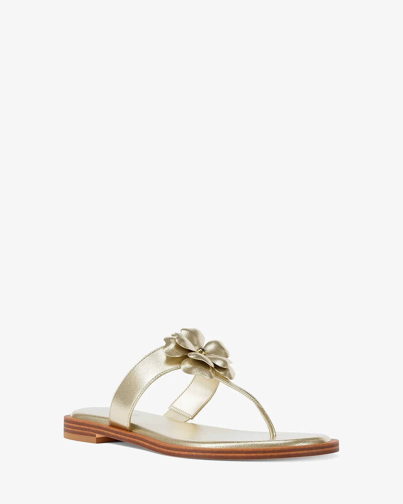 Michael Kors Callie — сандалии из металлизированного полиуретана с декором — 1