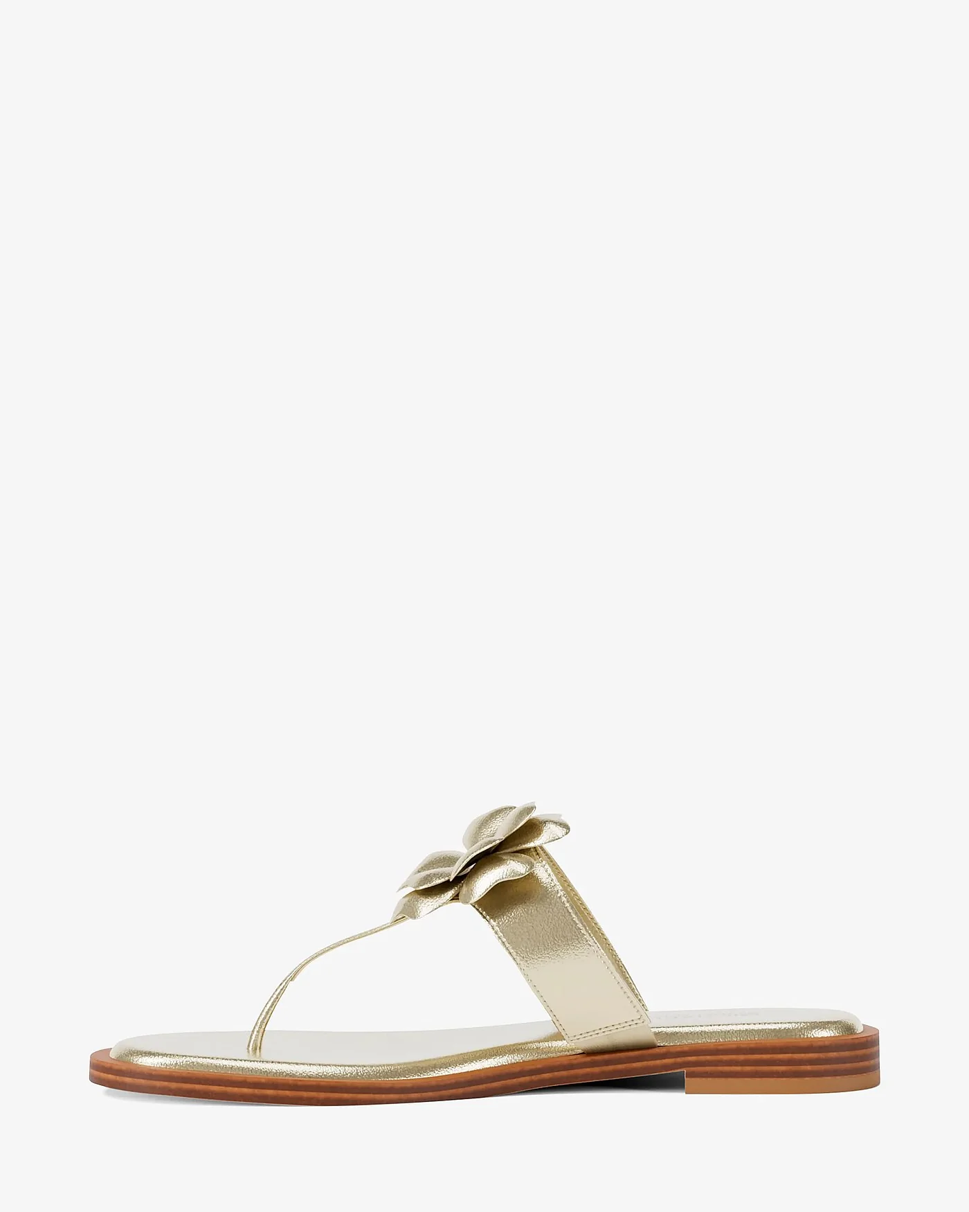 Michael Kors Callie — сандалии из металлизированного полиуретана с декором — 3