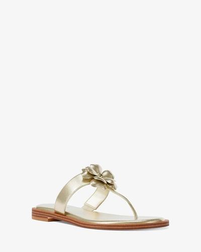 Michael Kors Callie — сандалии из металлизированного полиуретана с декором