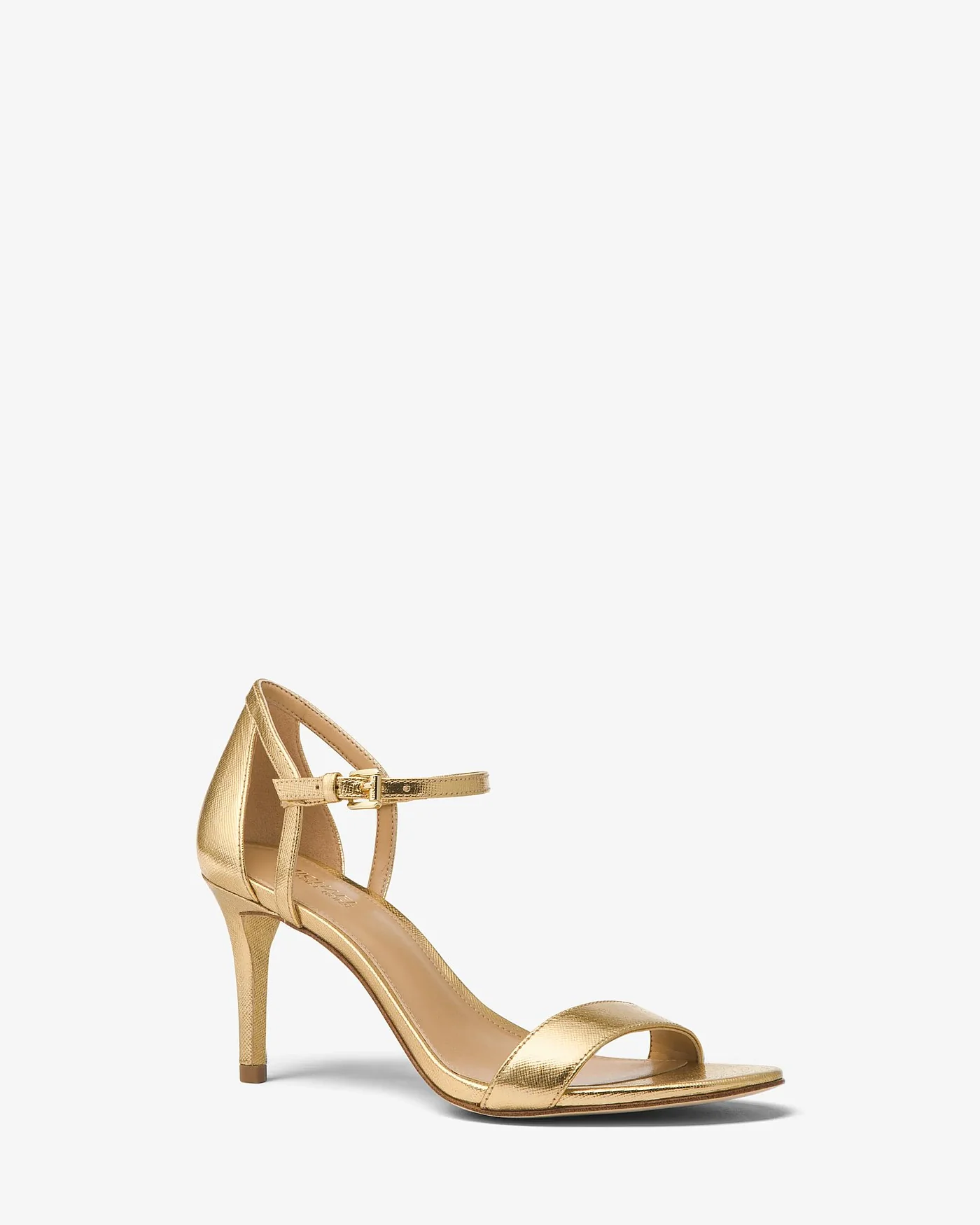 Michael Kors Simone — босоножки с металлизированным покрытием на каблуке — 1