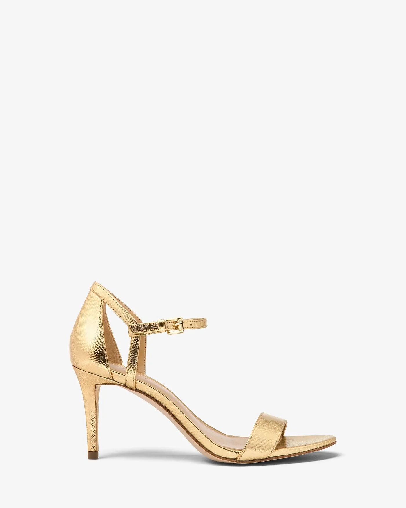 Michael Kors Simone — босоножки с металлизированным покрытием на каблуке — 2