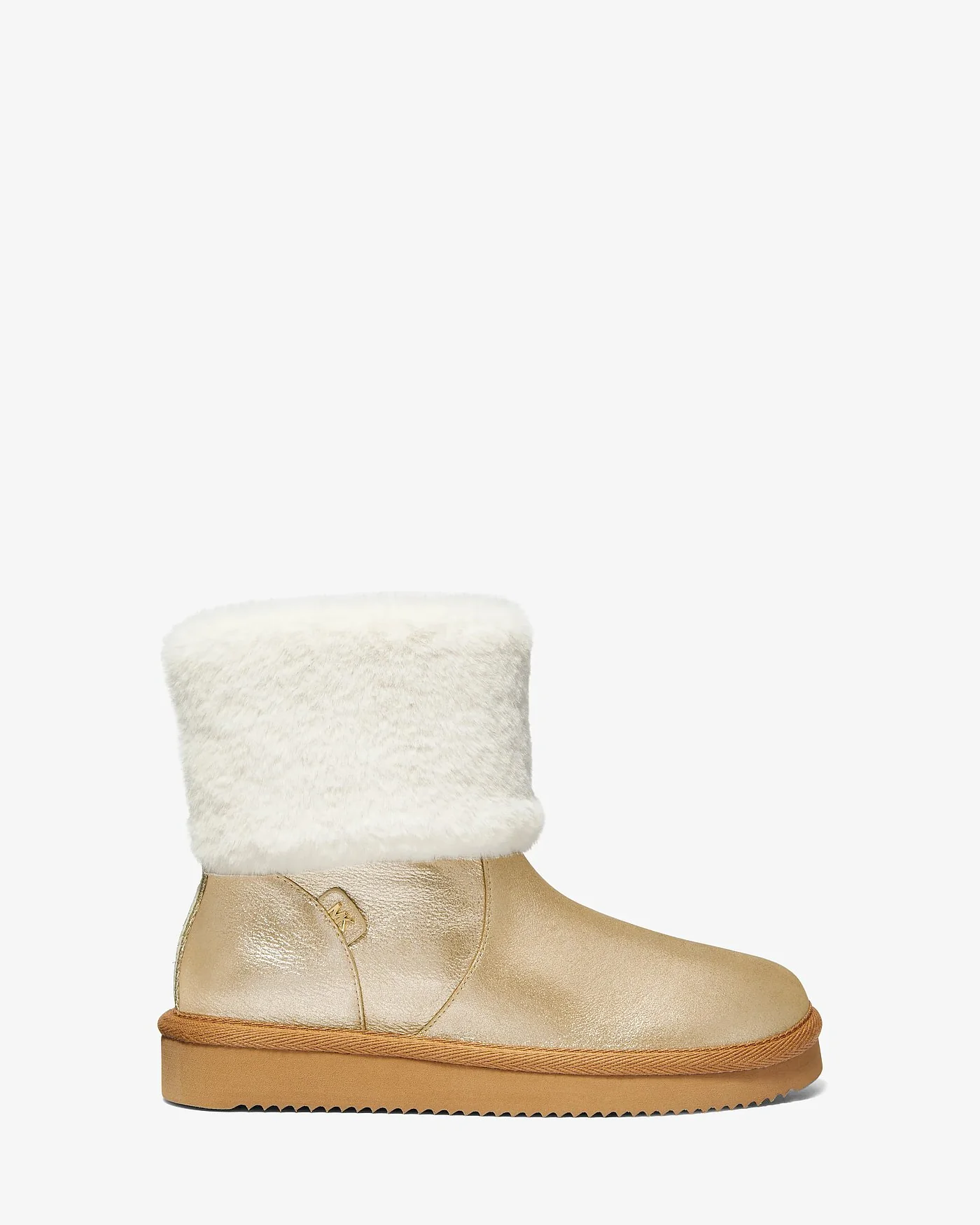 Michael Kors Julia — ботинки из металлизированной кожи с отделкой из искусственного меха — 2
