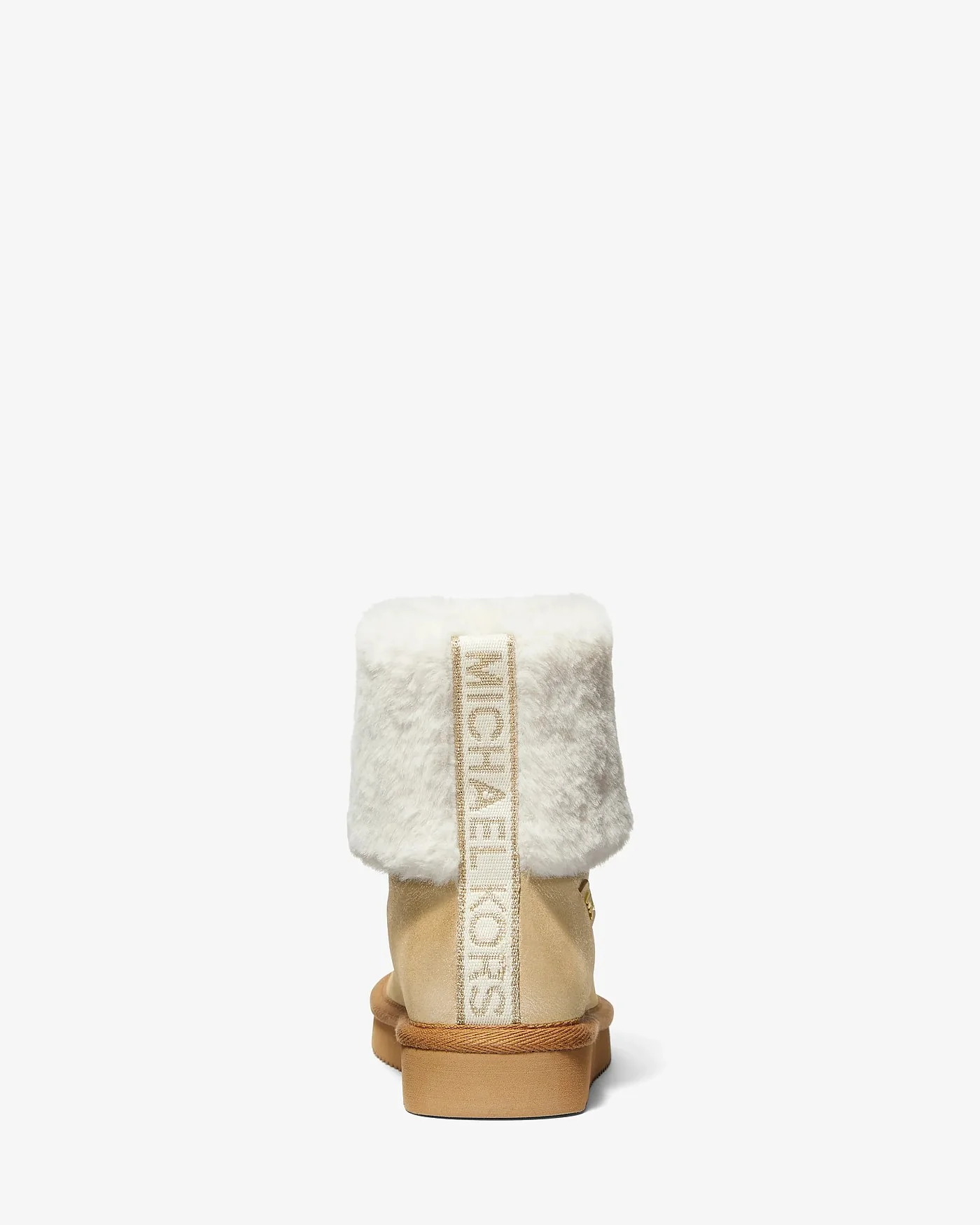 Michael Kors Julia — ботинки из металлизированной кожи с отделкой из искусственного меха — 3
