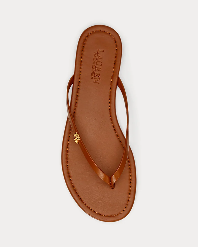 Кожаные вьетнамки Ralph Lauren Raquel — 4