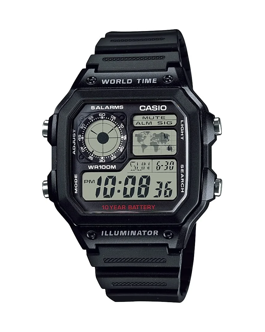 Casio AE1200WH, мужские цифровые часы — 1