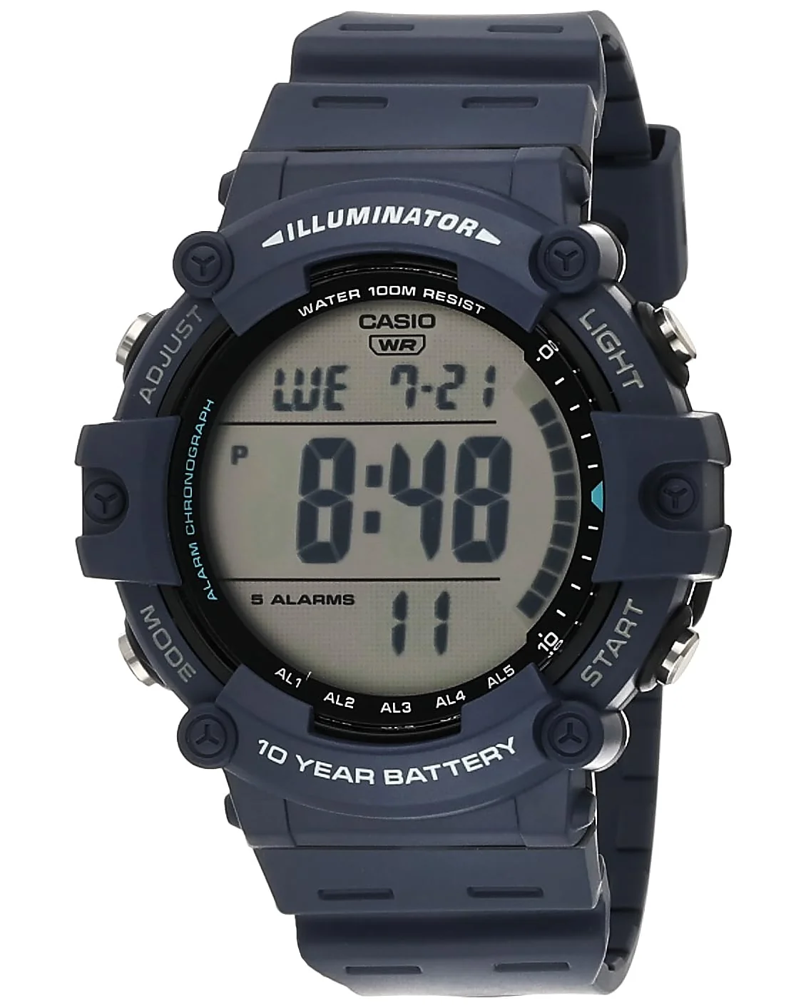 Casio Illuminator AE1500WH мужские цифровые часы — серый