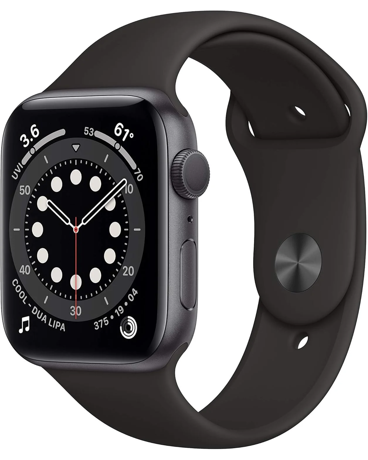 Apple Watch Series 6 GPS 44мм — черный