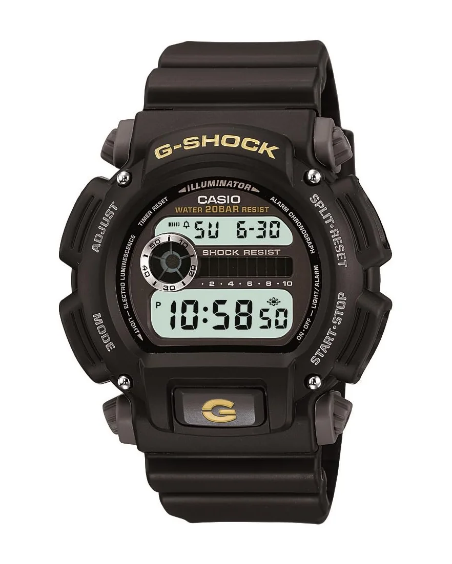 Casio DW9052 G-SHOCK мужские цифровые часы, черные — 1