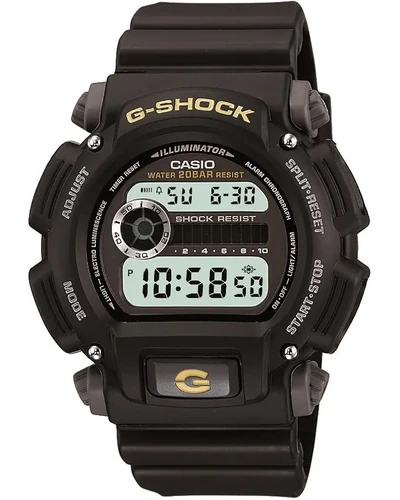 Casio DW9052 G-SHOCK мужские цифровые часы, черные