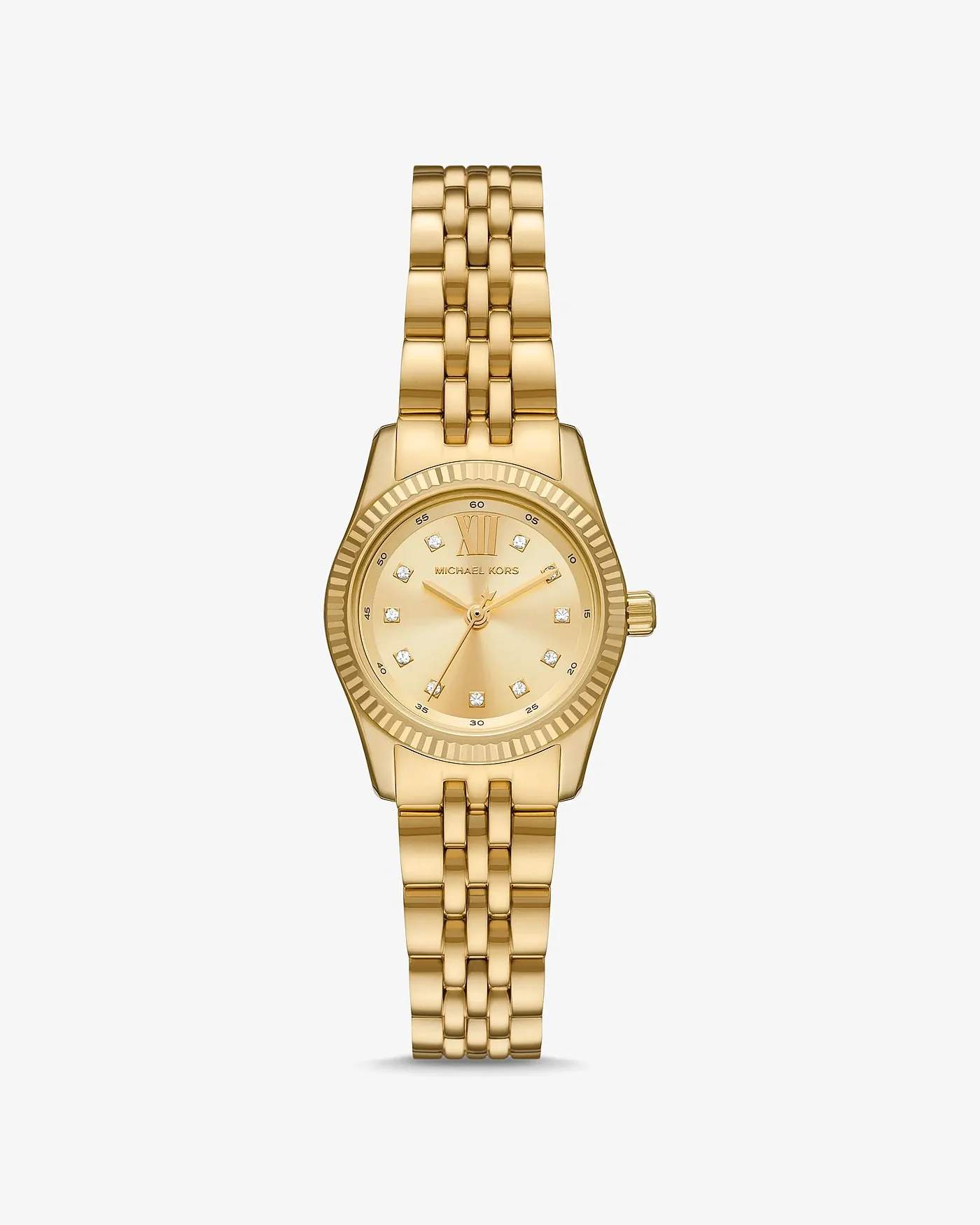 Часы Michael Kors Petite Lexington с паве, золотистые — 1