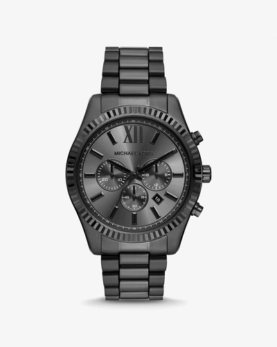 Michael Kors Oversized Lexington — мужские часы черного тона