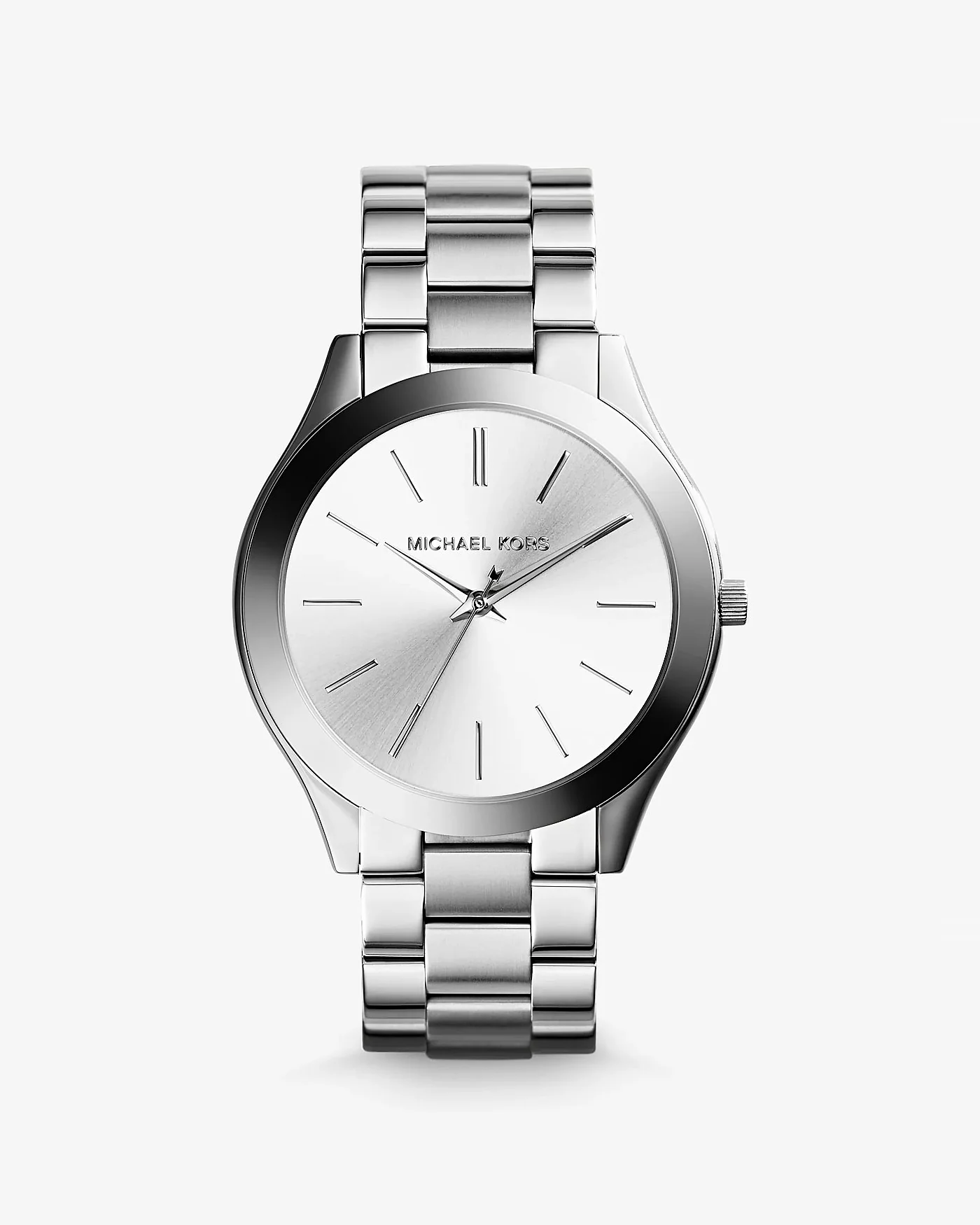Мужские часы Michael Kors Slim Runway серебристого цвета — 1