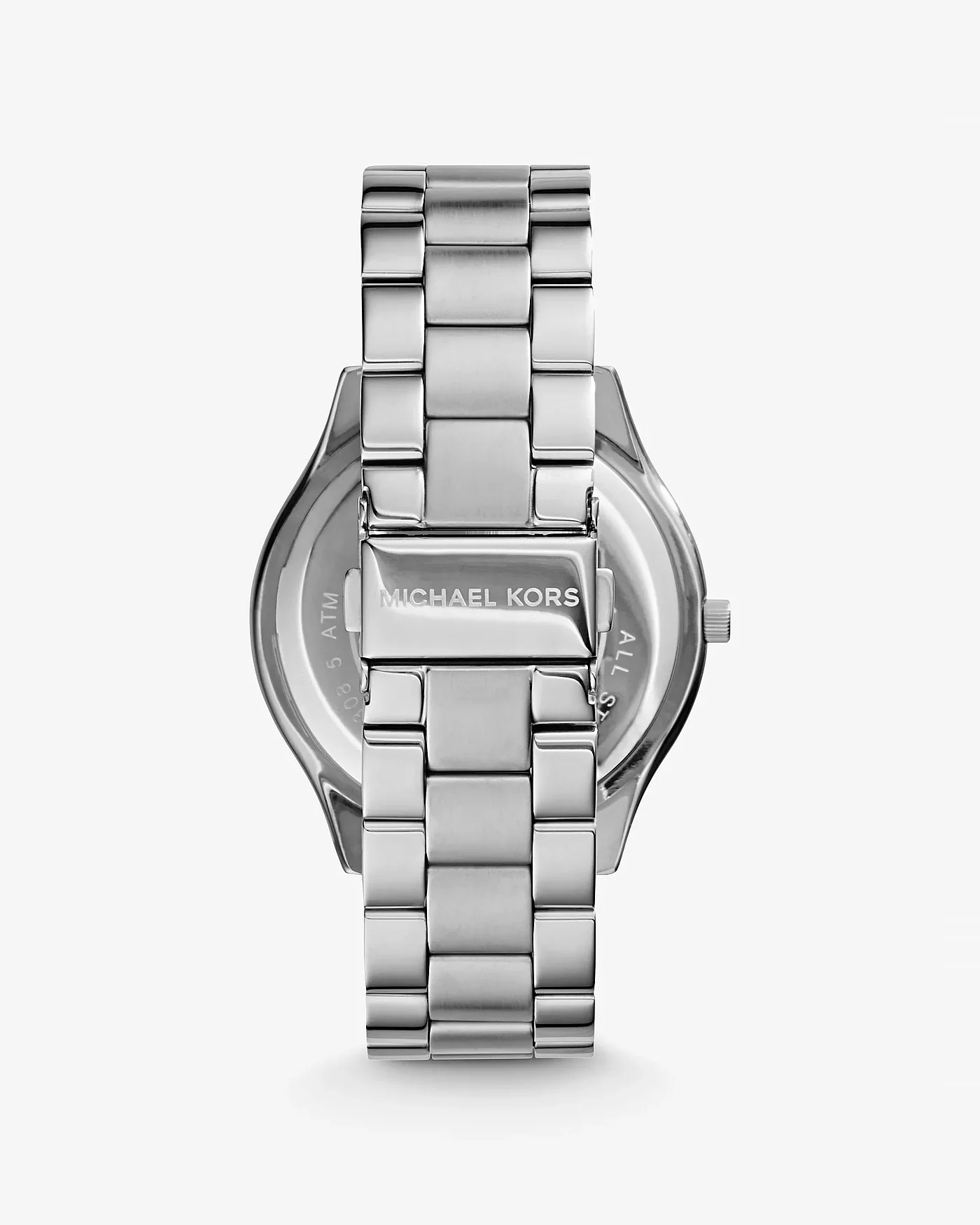 Мужские часы Michael Kors Slim Runway серебристого цвета — 3