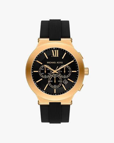 Часы Michael Kors Oversized Billie золотистого тона с силиконовым ремешком