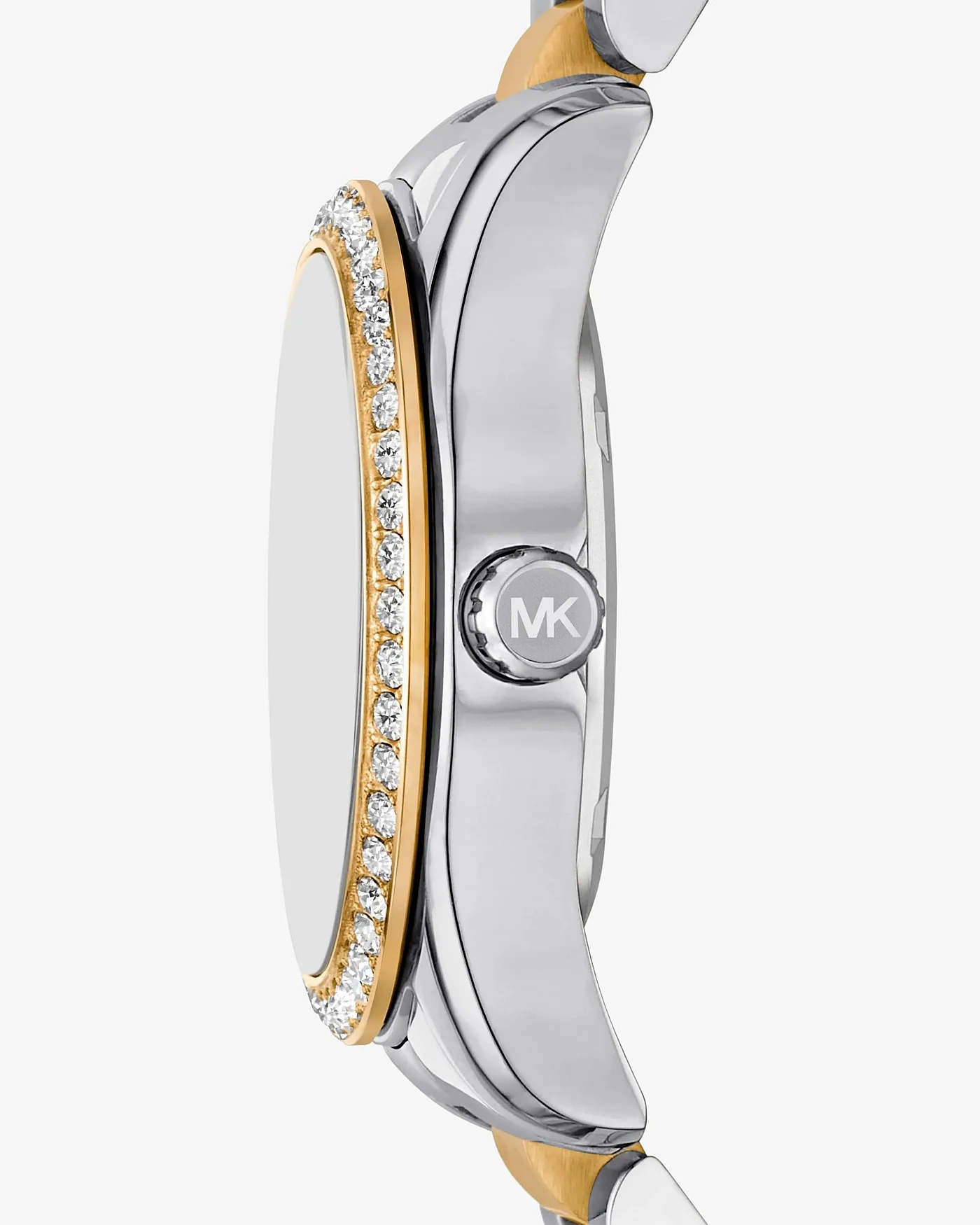 Часы Michael Kors Lexington с паве двухцветные — 2