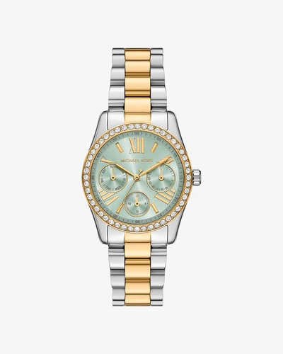 Часы Michael Kors Lexington с паве двухцветные