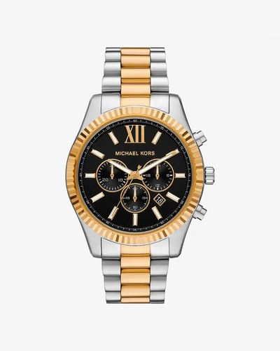 Michael Kors Oversized Lexington — мужские часы двухцветного тона