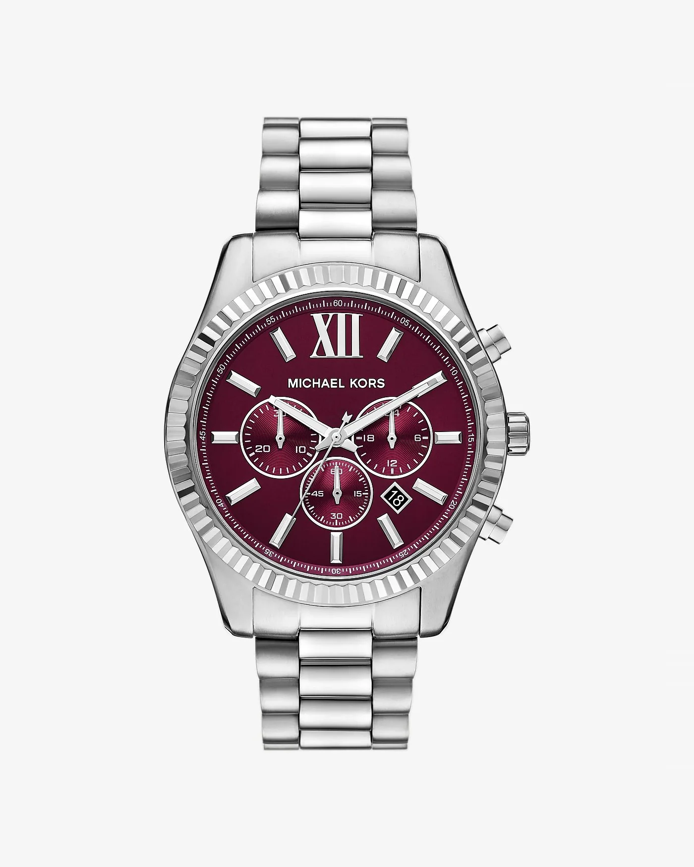 Часы Michael Kors Oversized Lexington серебристого тона — 1
