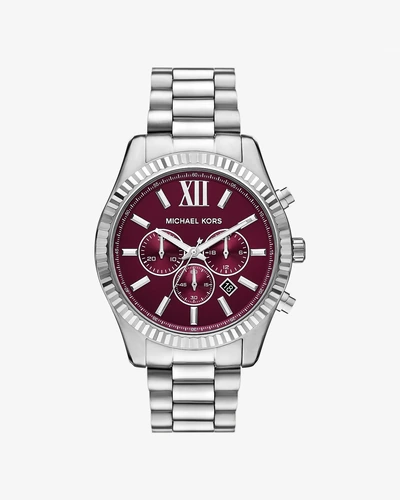 Часы Michael Kors Oversized Lexington серебристого тона