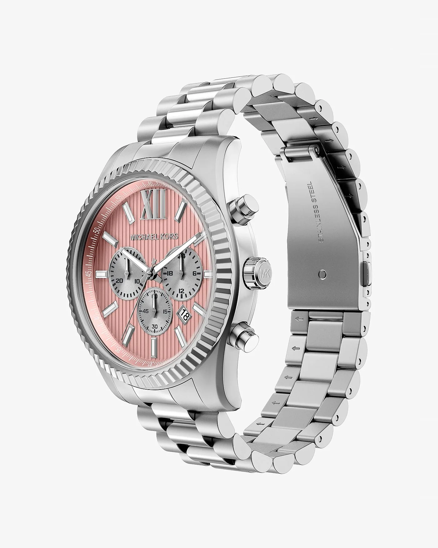 Часы Michael Kors Oversized Lexington серебристого тона — 5