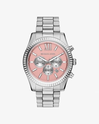 Часы Michael Kors Oversized Lexington серебристого тона