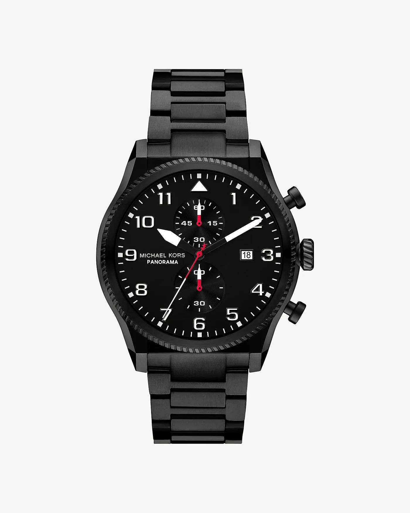 Michael Kors Oversized Panorama — мужские часы черного тона — 1