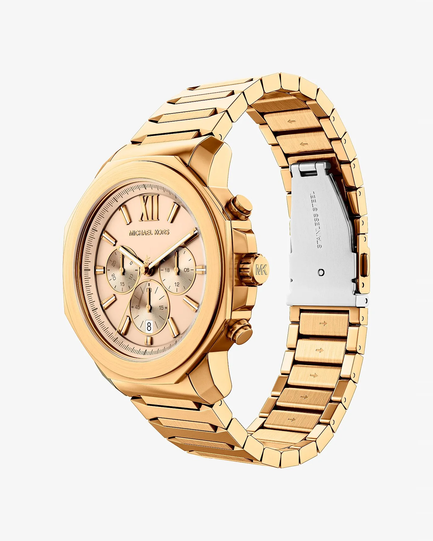 Часы Michael Kors Oversized Prescott золотистого тона — 5