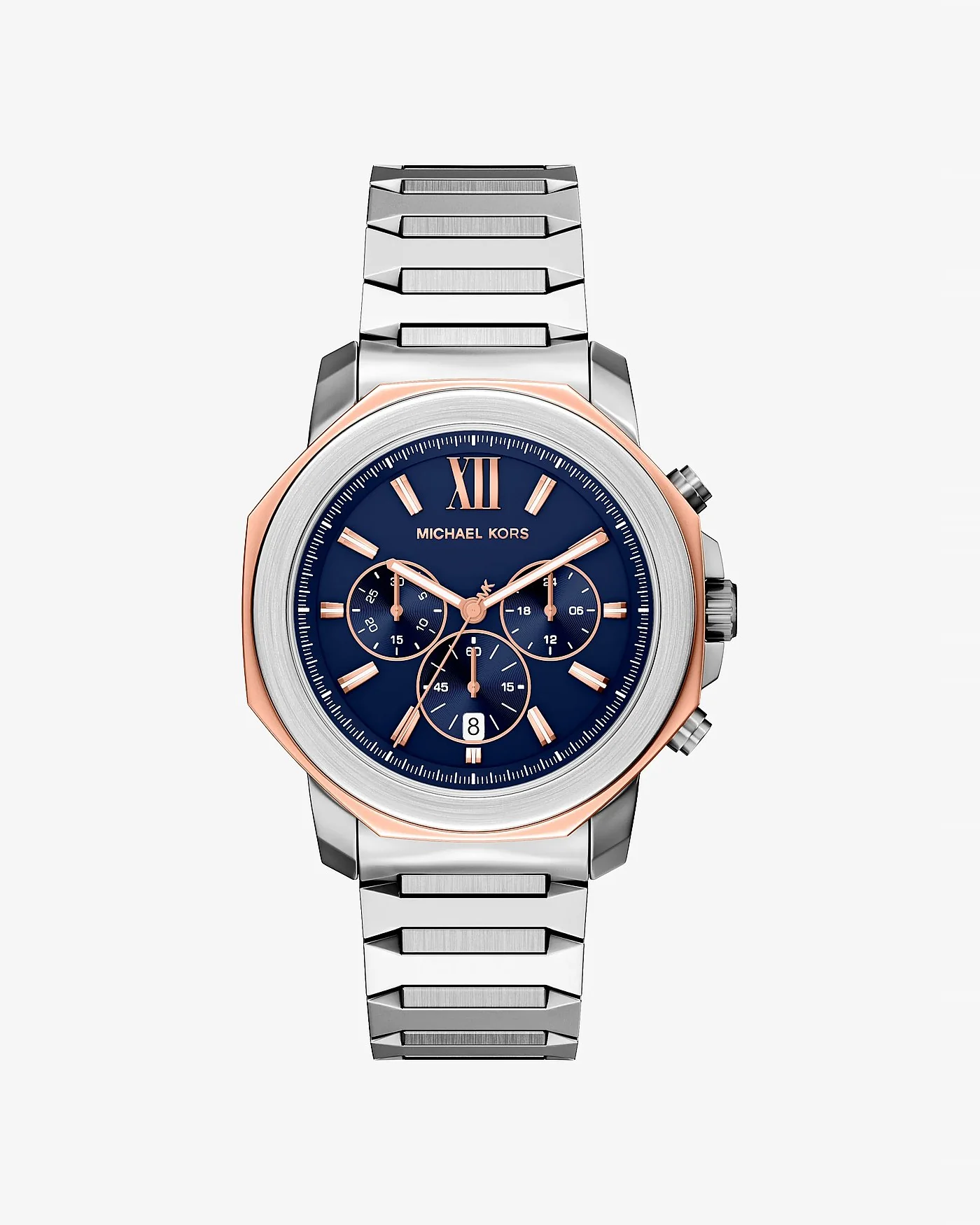 Часы Michael Kors Oversized Prescott двухцветные — 1