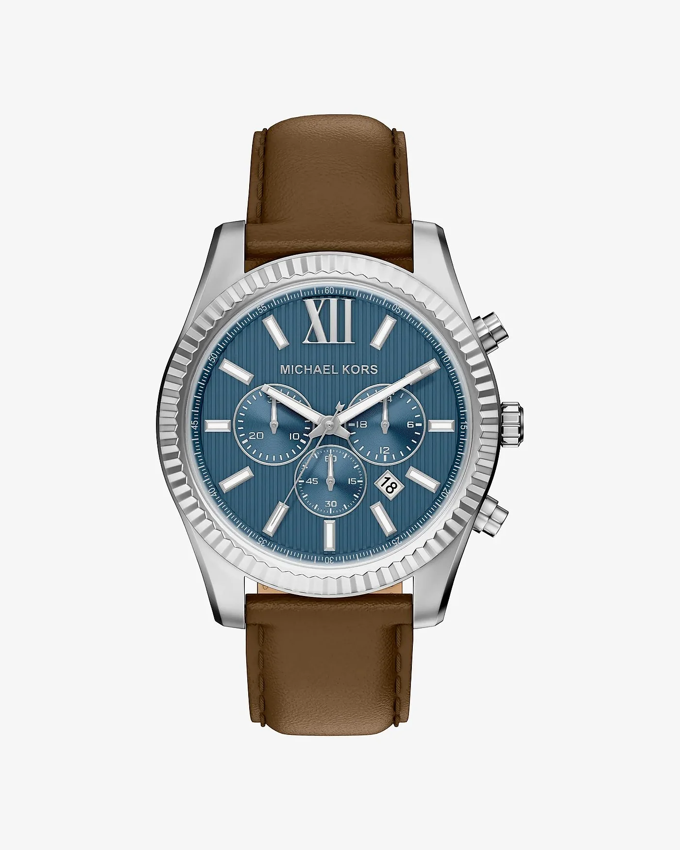 Часы Michael Kors Oversized Lexington с кожаным ремешком — 1