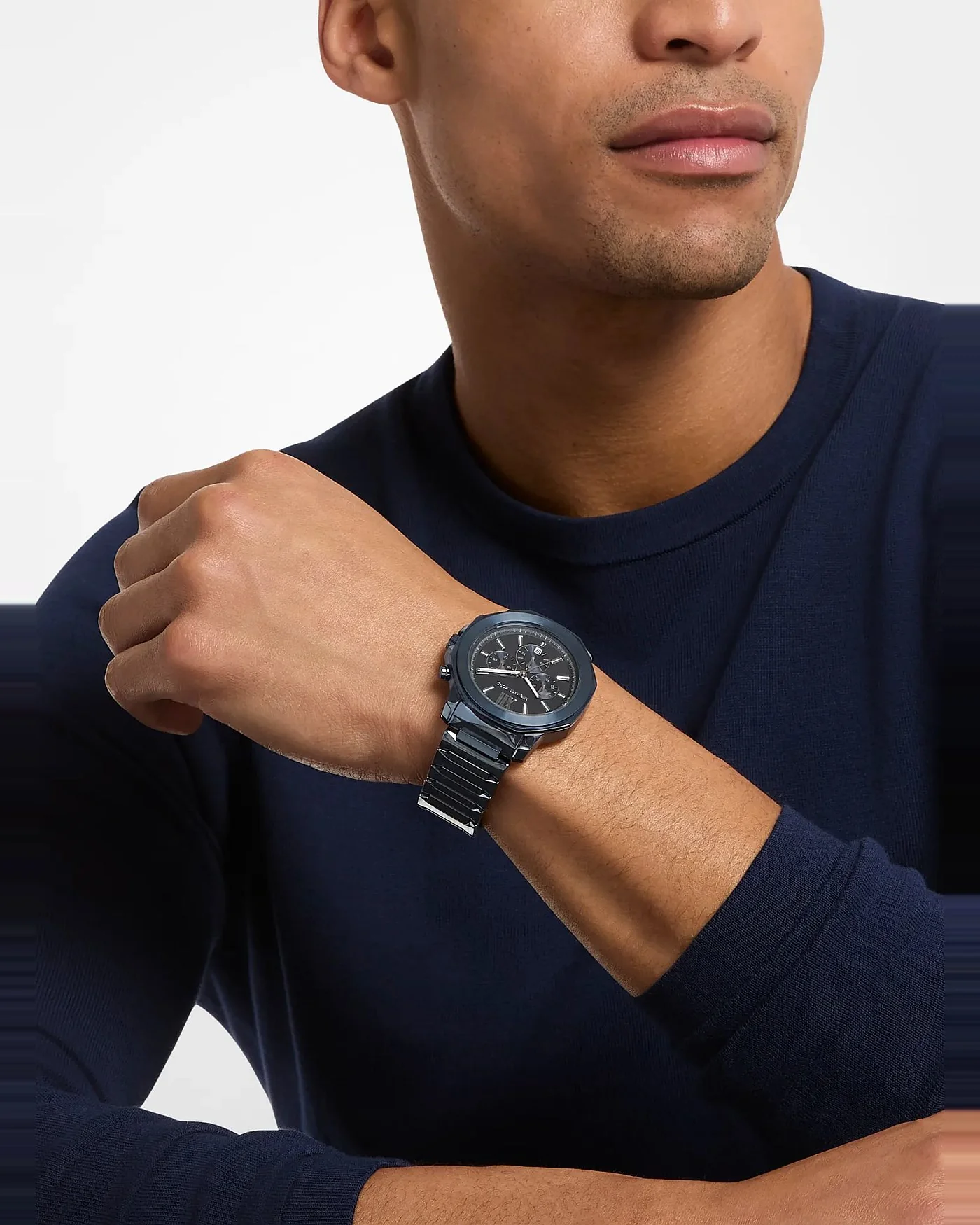 Часы Michael Kors Oversized Prescott синего тона — 6