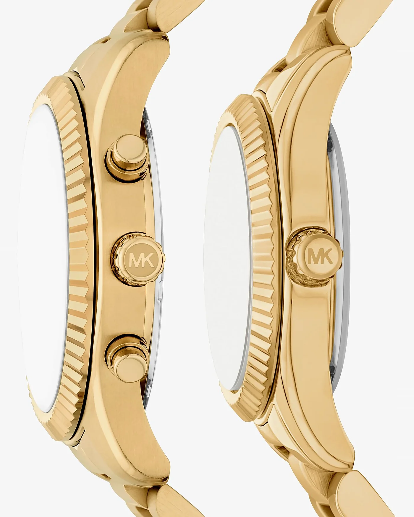 Парные часы Michael Kors Lexington His and Hers золотистого цвета, комплект для двоих — 2