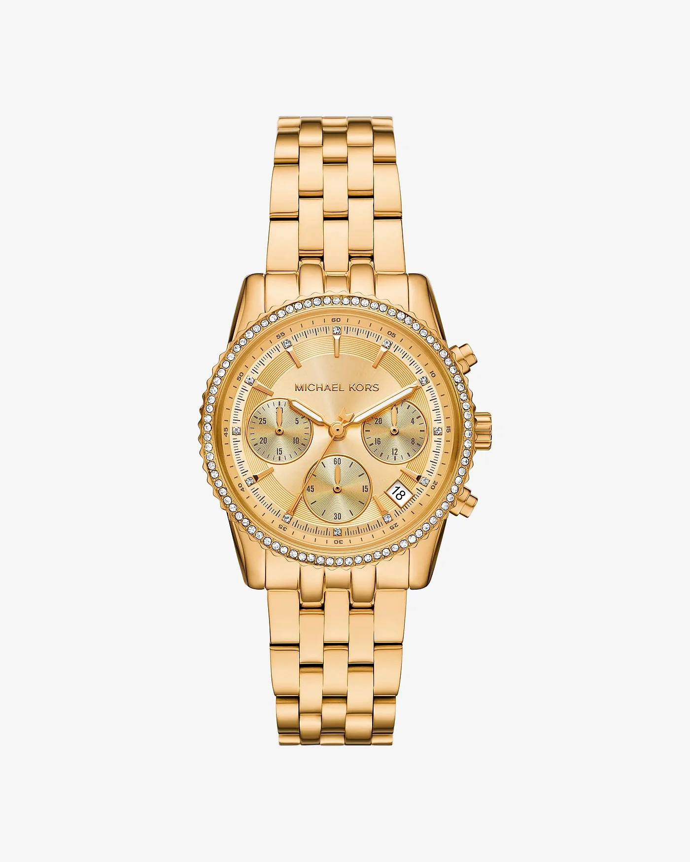 Часы Michael Kors Mini Bryant с паве, золотистые — 1