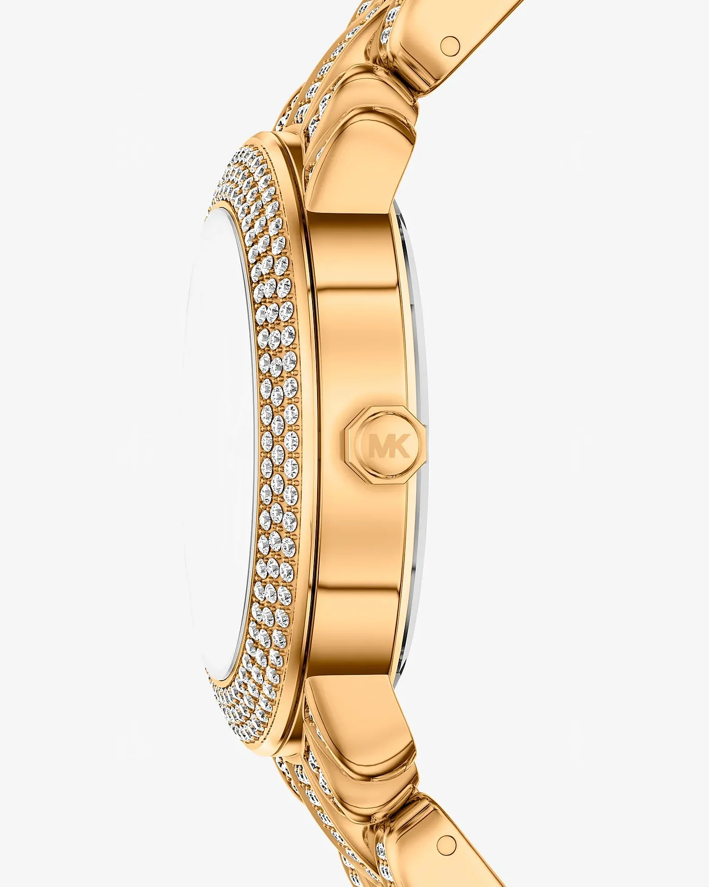 Часы Michael Kors Phoebe с паве золотистые — 2