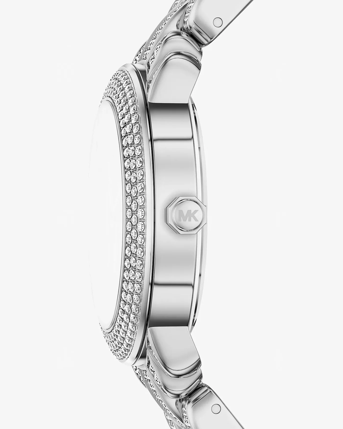 Часы Michael Kors Phoebe с паве, серебристые — 2